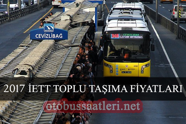 2017 Yeni Otobüs Bileti İstanbul Kart Bilet Fiyatları